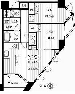 スペーシア北新宿（旧名）の図面２