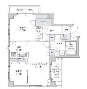カスタリア三宿の図面３