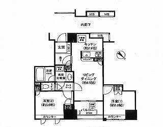 ファミール東銀座グランスイートタワーの図面３