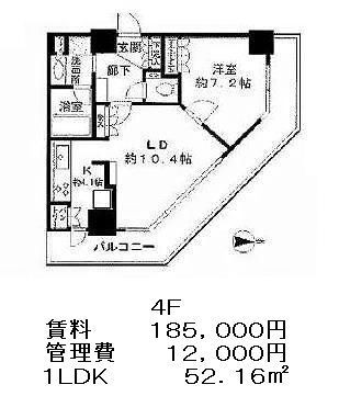 ブリリアタワー大崎の図面１