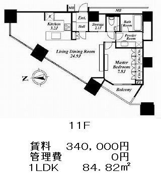 高輪ザ・レジデンスの図面２