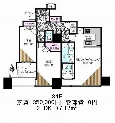 ワールドシティタワーズ　アクアタワーの図面２