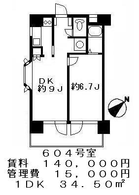 ヴェルミドール恵比寿の図面２
