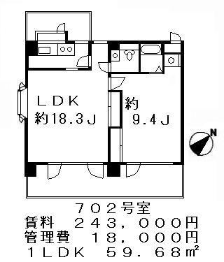 ヴェルミドール恵比寿の図面３
