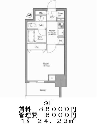 ベルファース浜松町の図面２