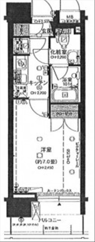 パレステュディオ芝浦Cityの図面１