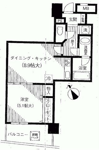 クレアール赤坂の図面１