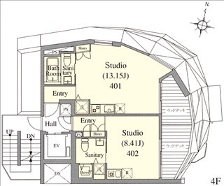 コムス恵比寿【COMS　EBISU】の図面２