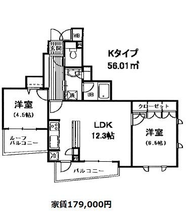 シャルール西五反田の図面３