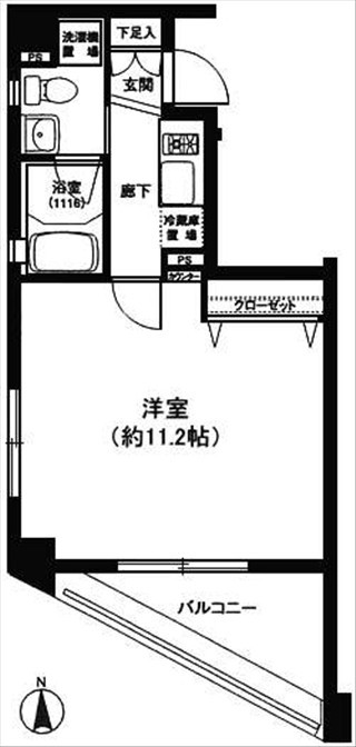 スクエアコート恵比寿の図面１