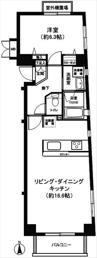 スクエアコート恵比寿の図面２