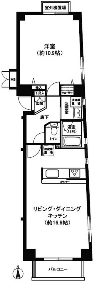 スクエアコート恵比寿の図面３