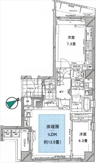 スタジオエアー白金の図面２