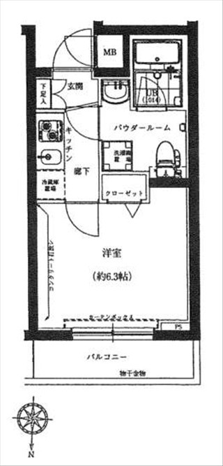 スパシエ新宿哲学堂公園の図面１