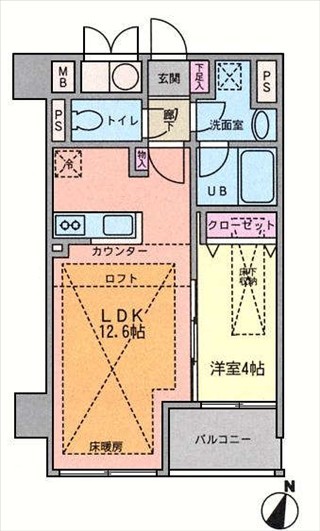 ルジェンテリベル日本橋濱町の図面２