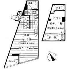 プラウドジェム渋谷神南の図面１
