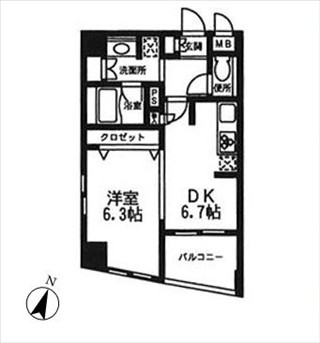 ボヌール都立大学参番館の図面１