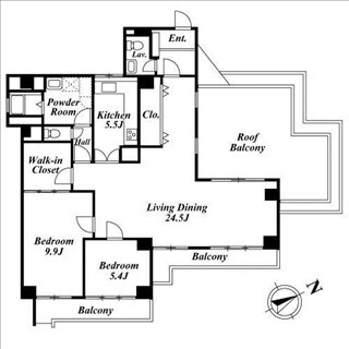 マンション広尾台の図面１