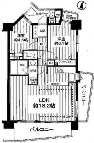ライオンズステージ麻布の図面１