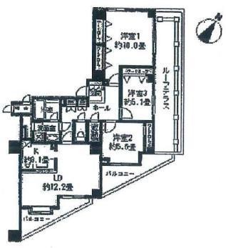渋谷山手通りＳＴレジデンスの図面３