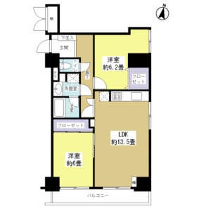 朝日広尾マンションの図面３
