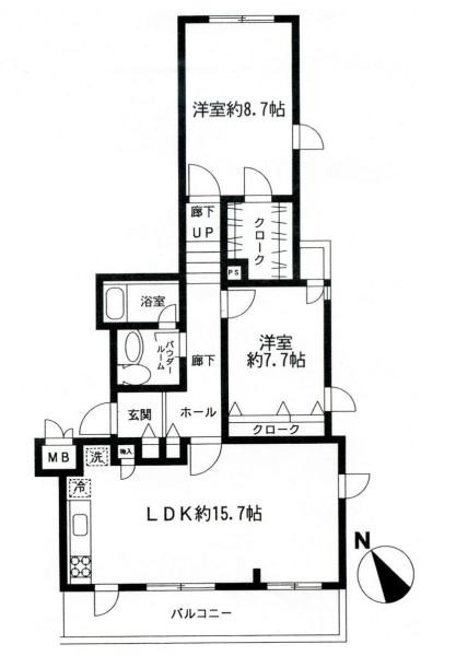 南青山アンクレーの図面２