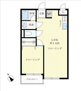 プライムコート東中野の図面１