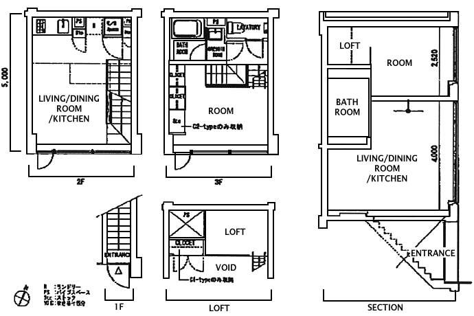 Ｍｏｄｅｌｉａ Ｂｒｕｔ都立大学の図面２