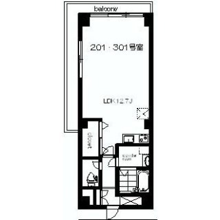 竹嶋マンションの図面１
