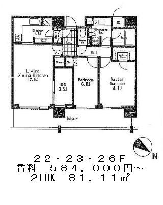 ザ・タワー芝浦の図面３