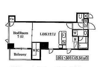 リガーレ内藤町の図面２