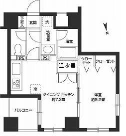 カスタリア新富町Ⅱの図面２