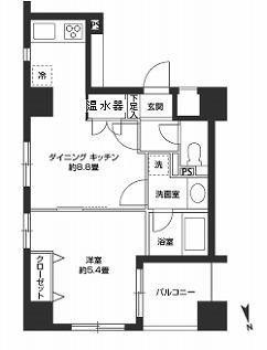 カスタリア新富町Ⅱの図面３