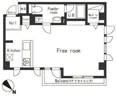 グレンパーク神楽坂の図面２