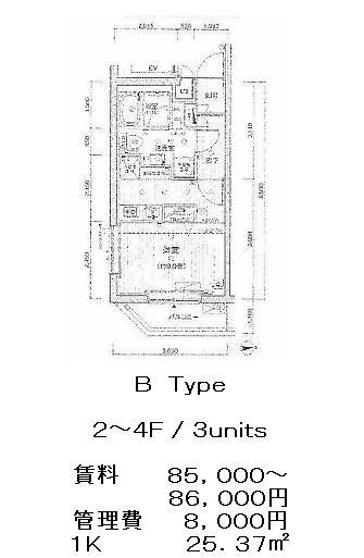 プレール・ドゥーク新宿中落合の図面３