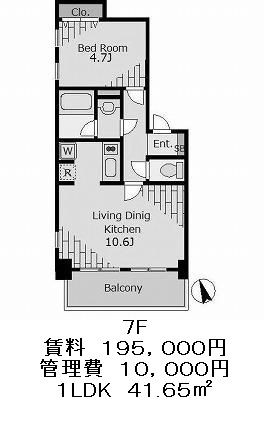 GRASSE（旧・フレッグ恵比寿）の図面１