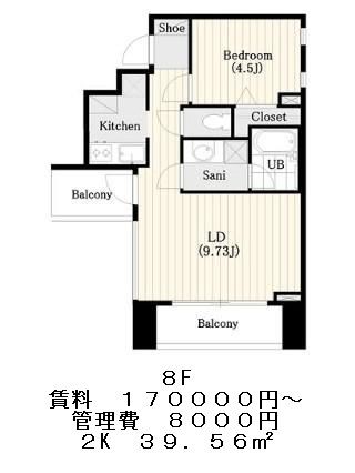 フレッグ三軒茶屋の図面３