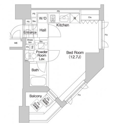 プライムアーバン本駒込901号室の図面