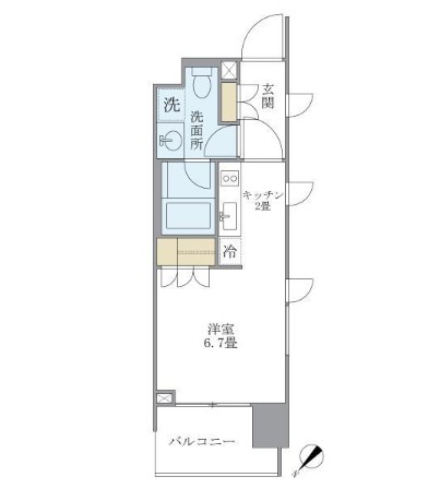 アパートメンツ千駄木301号室の図面