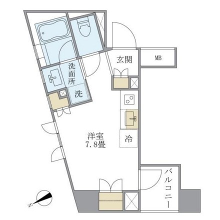 Ｂｒｉｌｌｉａ　ｉｓｔ　銀座東601号室の図面