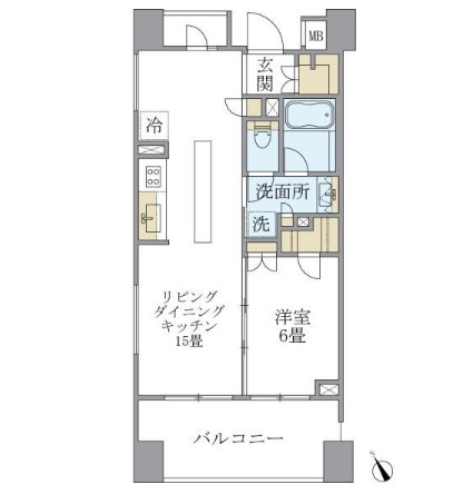 アパートメンツ三田501号室の図面