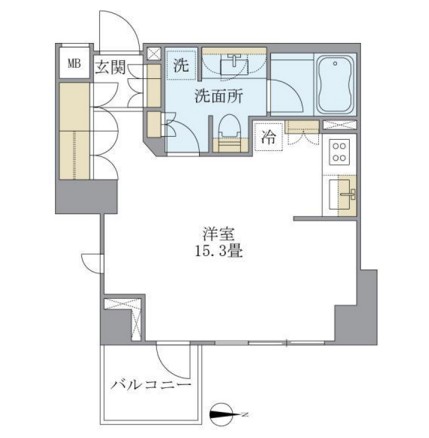 アパートメンツ白金三光坂507号室の図面