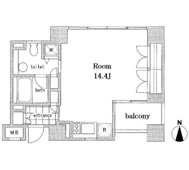 ＫＤＸレジデンス南麻布1002号室の図面