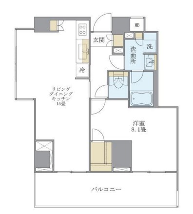 アパートメンツ南麻布Ⅱ503号室の図面