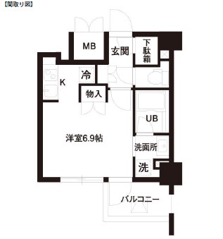 レジディア白金高輪702号室