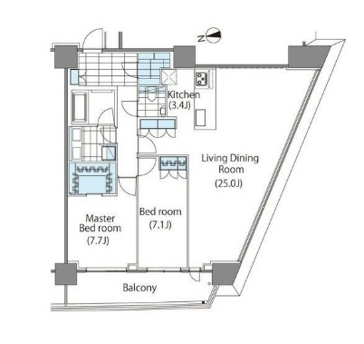 コンフォリア新宿イーストサイドタワー1513号室