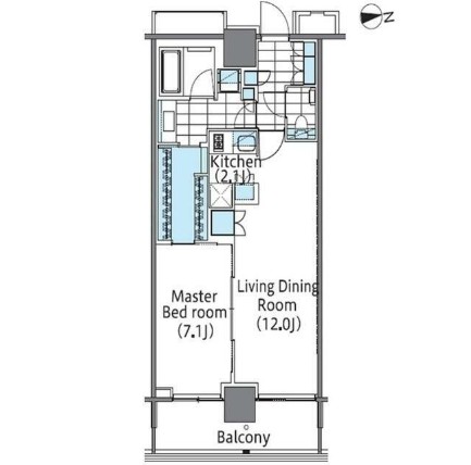 コンフォリア新宿イーストサイドタワー1517号室