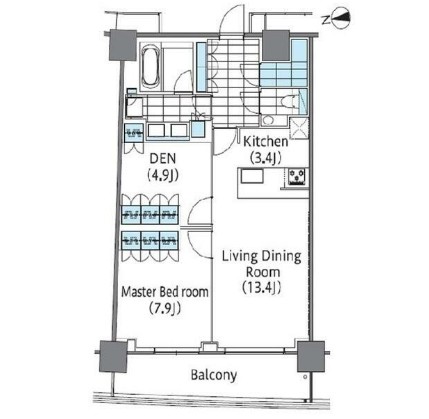 コンフォリア新宿イーストサイドタワー2108号室