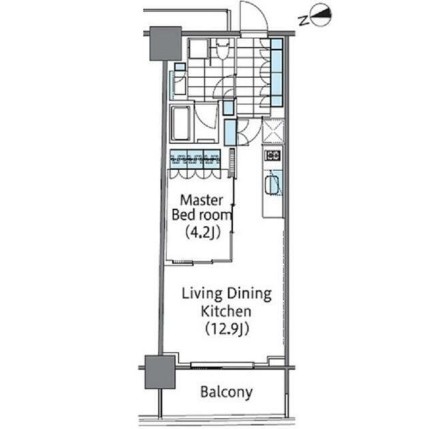 コンフォリア新宿イーストサイドタワー509号室