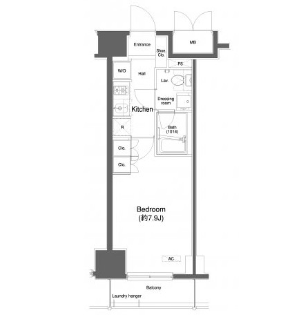 プラウドフラット白金高輪405号室の図面